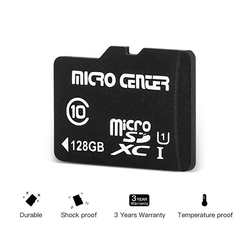 Center 128GB microSDXC Class 10 Flash Memory Card with Adapter Twin Pack