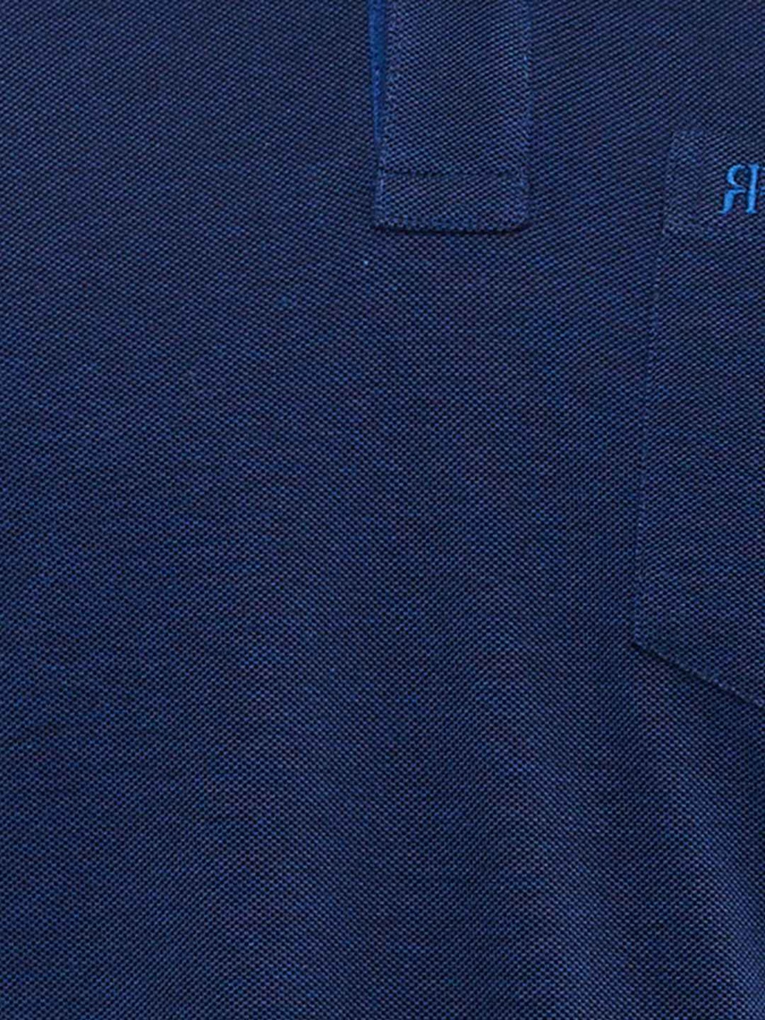 Raymond Blue Slim Fit Polo T-Shirt