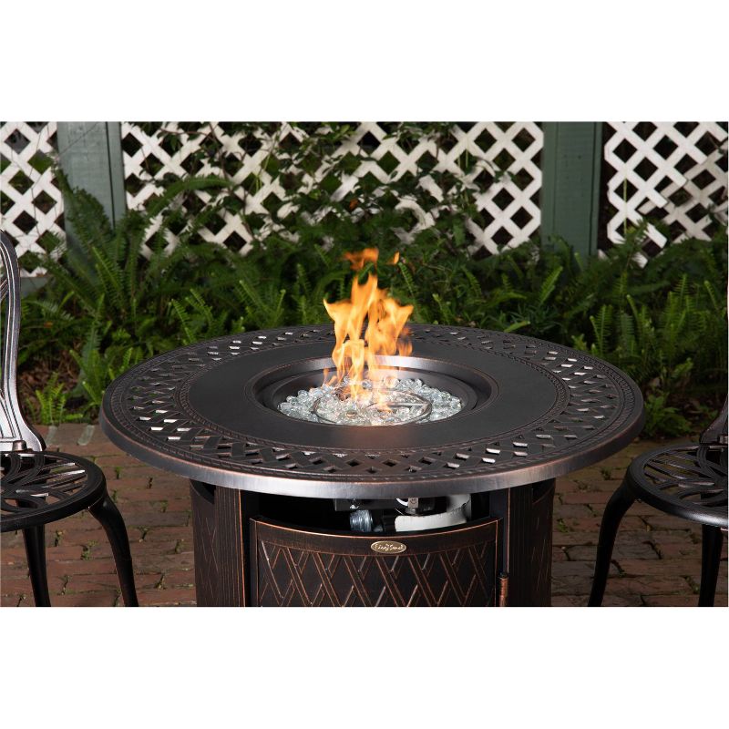 Wagner Aluminum Round LPG Fire Pit - Fire Sense