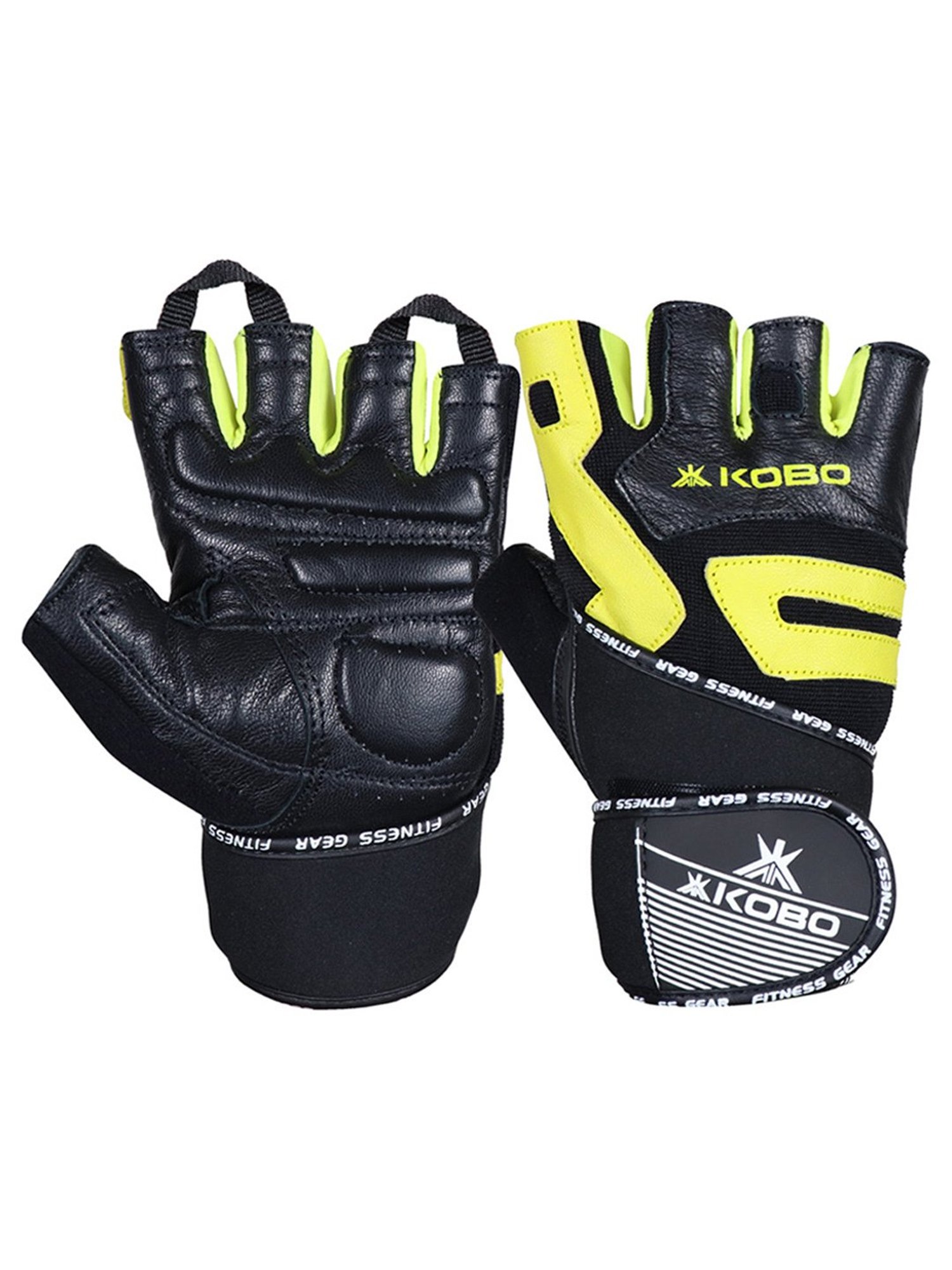 Kobo Weight Lifting Gym Gloves (Black) Size - S