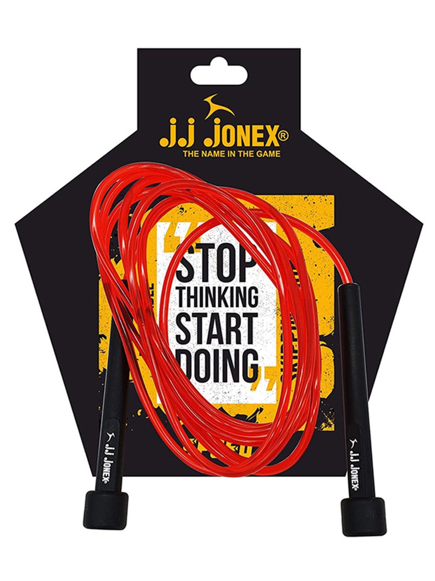 JJ Jonex Speed Adjustable Skipping Rope Gym,Home and Fat Burner Fitness Workout (Red)