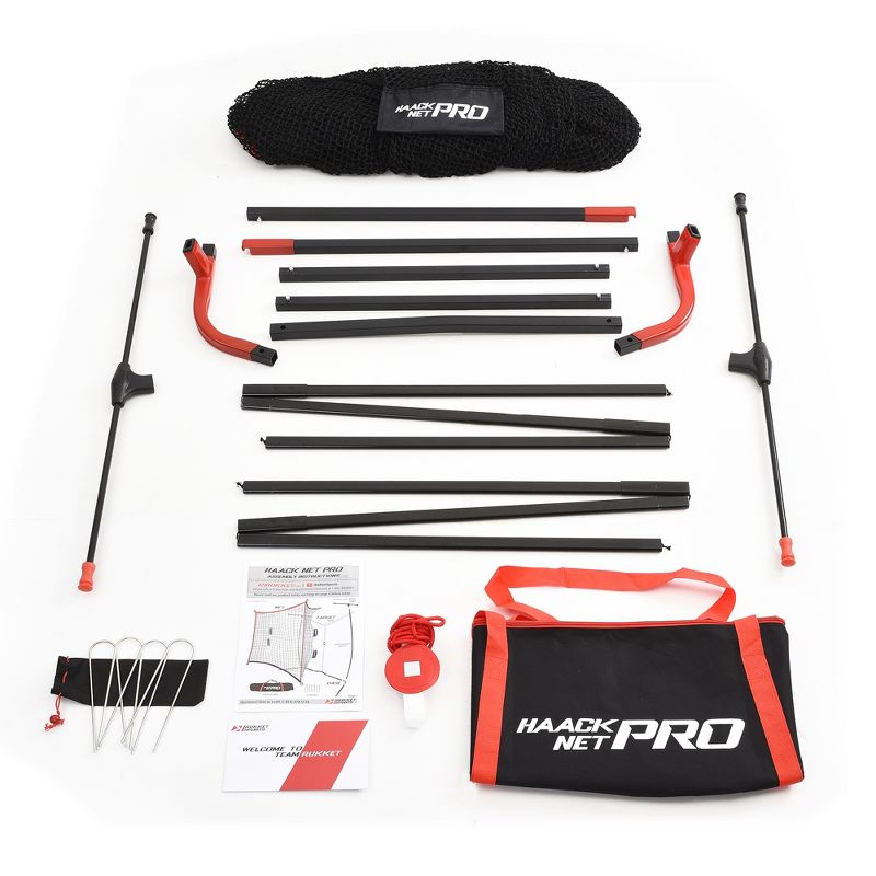 Rukket Sports 3-Piece Home Golf Swing Training Aid Kit with 9 x 7-Foot Net, Floating Hitting Target & Convenient Carry Bag