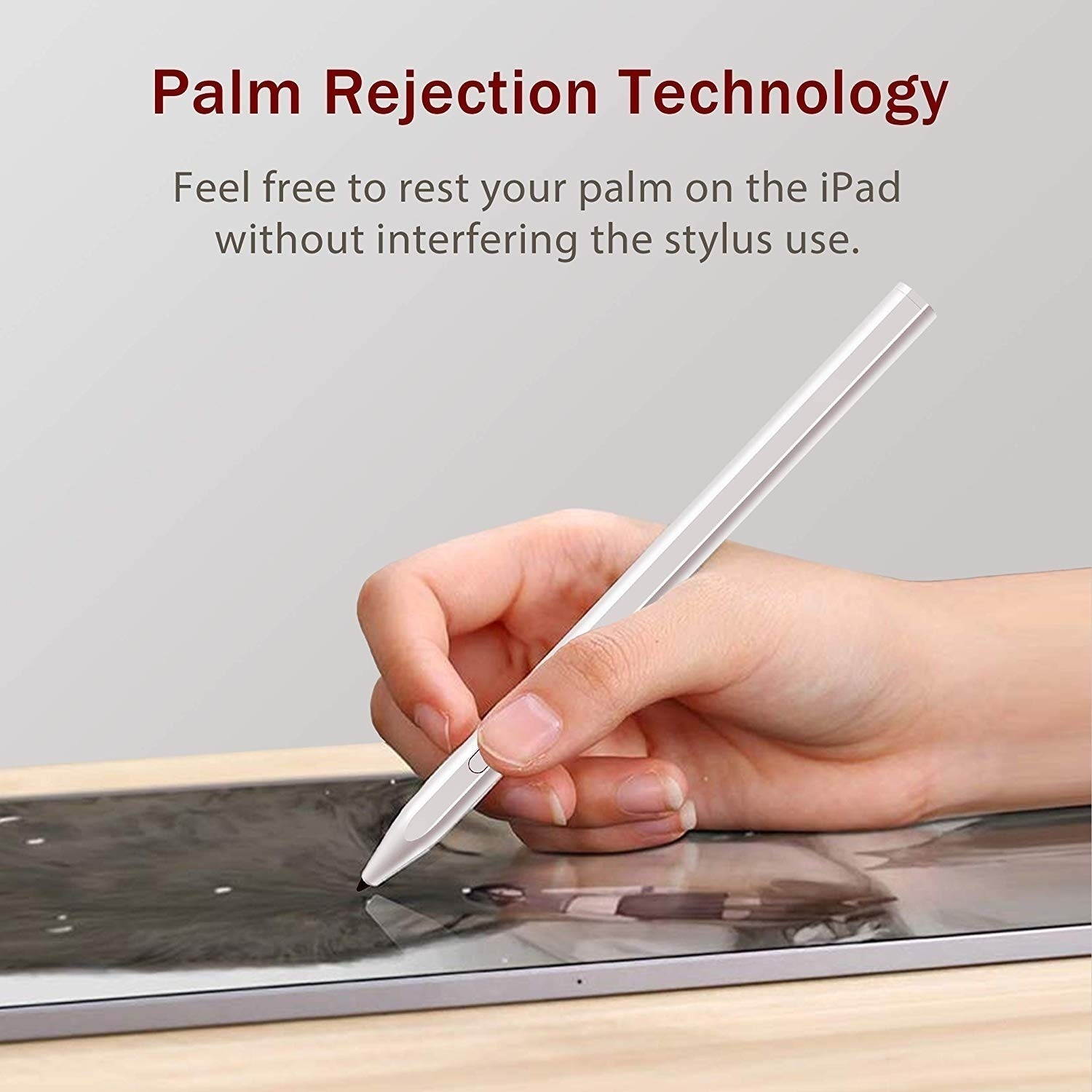 Stylus Pen for iPad with Palm Rejection, Active Pencil Compatible with (2018-2020) Apple iPad Pro (11/12.9 Inch),iPad 6th/7th Gen,iPad Mini 5th Gen,iPad Air 3rd Gen for Precise Writing/Drawing