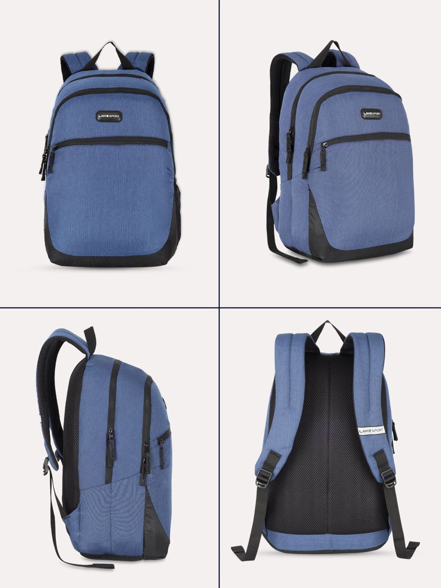 Lavie Sport Ruler 32L Laptop Backpack For Men & Women (Navy)