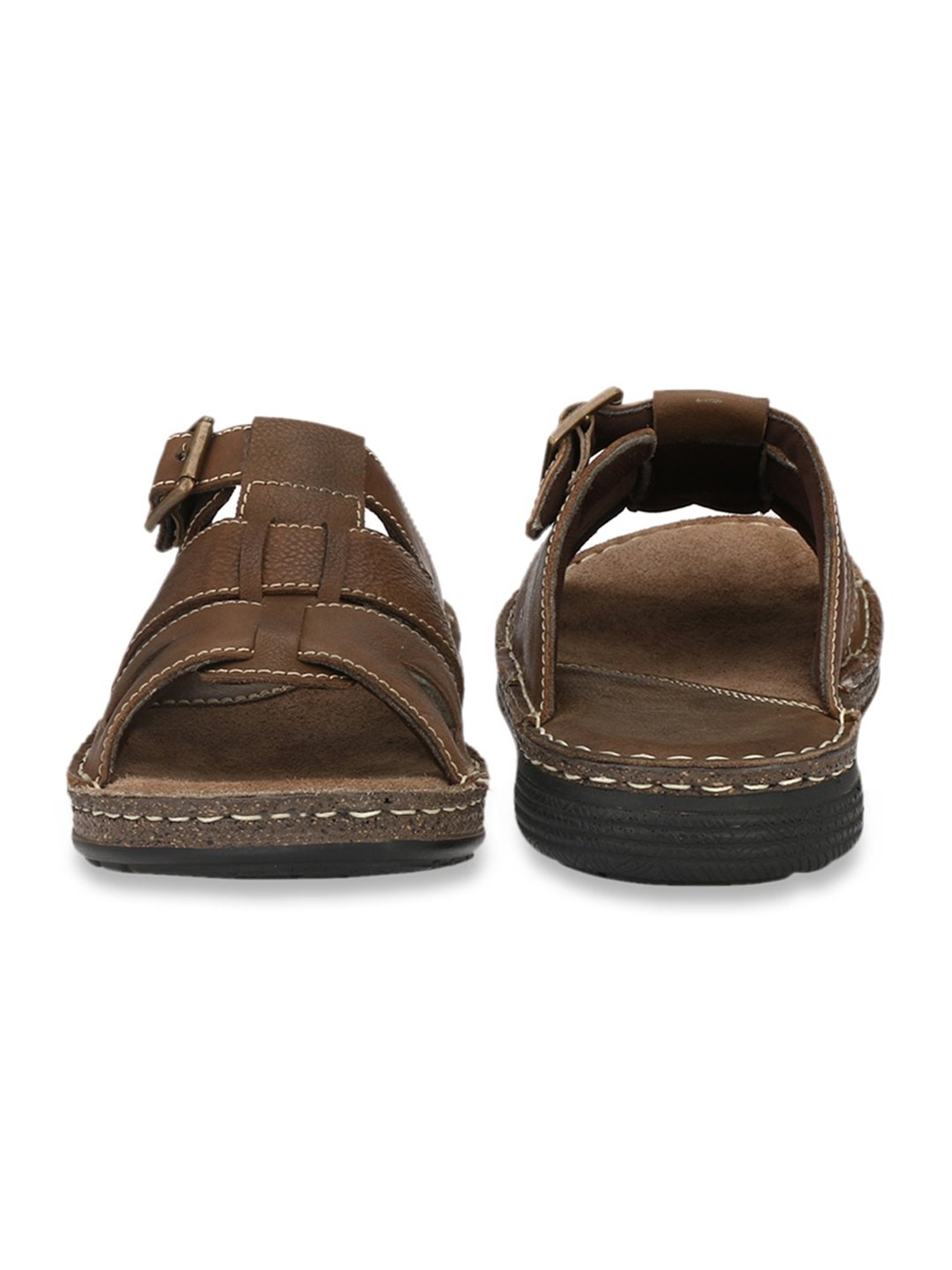 Delize Men's Brown Casual Sandals