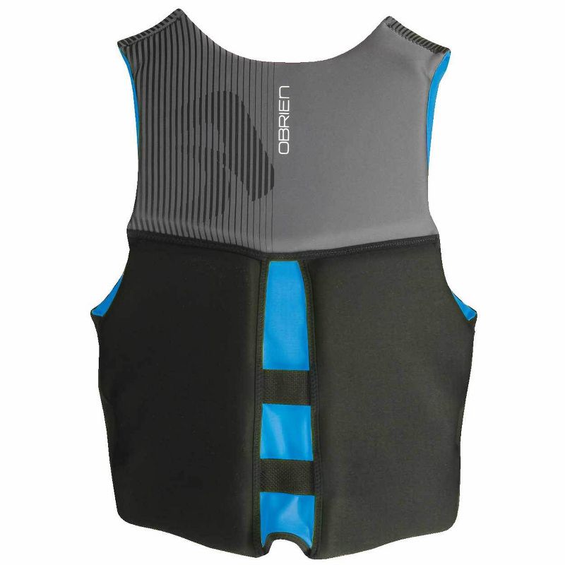 OBrien BioLite Series Men's Flex V Back Neoprene Life Vest Size S, Black/Blue