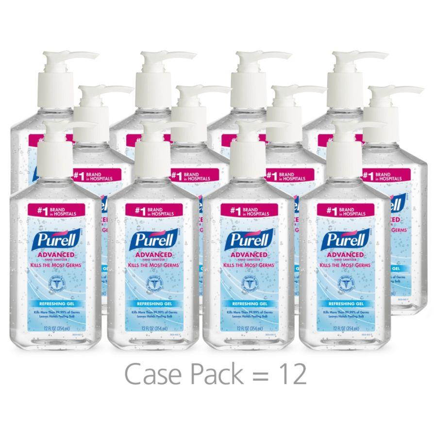 Gojo - GOJ 3659-12 - Advanced Instant Hand Sanitizer, 12-oz. Pump Bottle