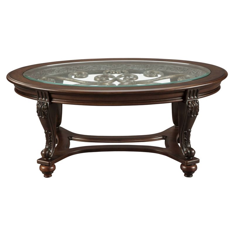 Norcastle Coffee Table Dark Brown - Signature Design by Ashley