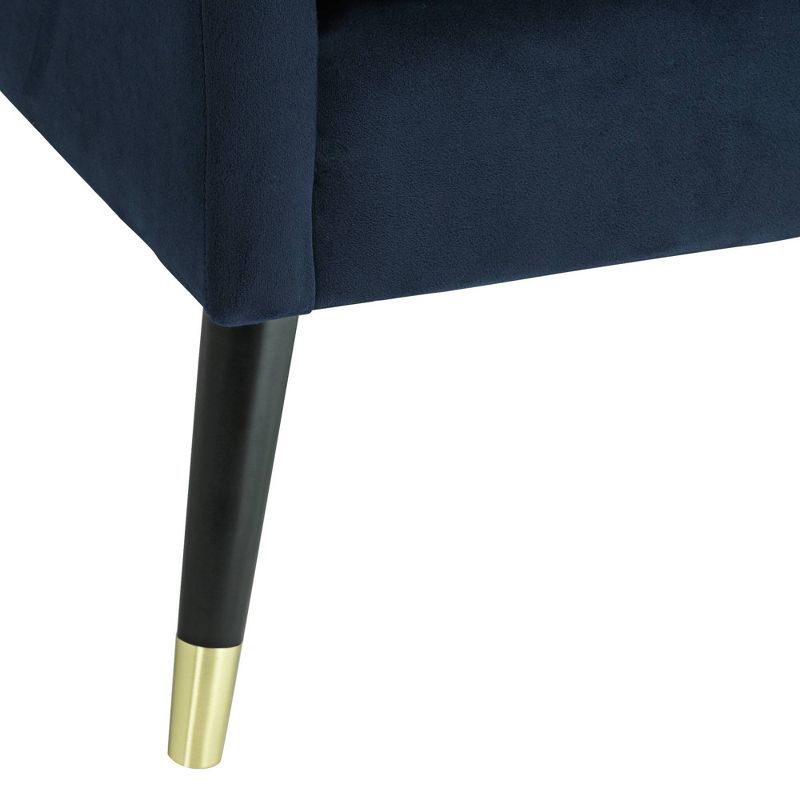 Studio 55D Tilman Blue Fabric Tufted Accent Chair