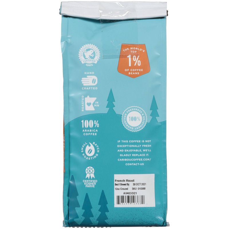 Caribou Coffee French Dark Roast Ground Coffee - 12oz