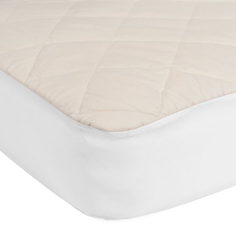 Sealy Quilted Crib Mattress Pad with Organic Cotton Top