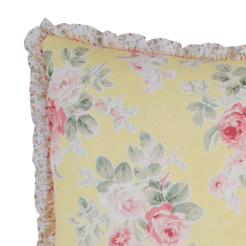 Standard Melany Sham Yellow - Laura Ashley