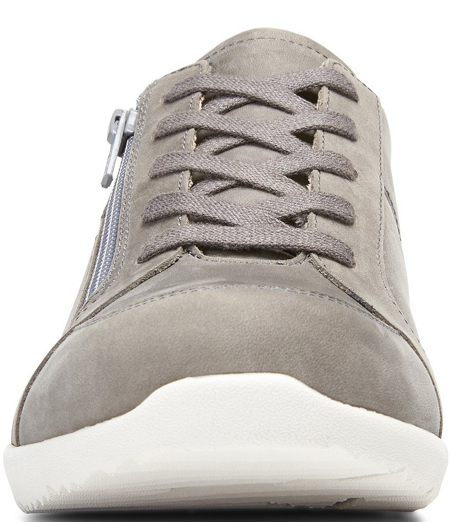 Vionic Abigail Suede Textile Lace-Up Sneakers