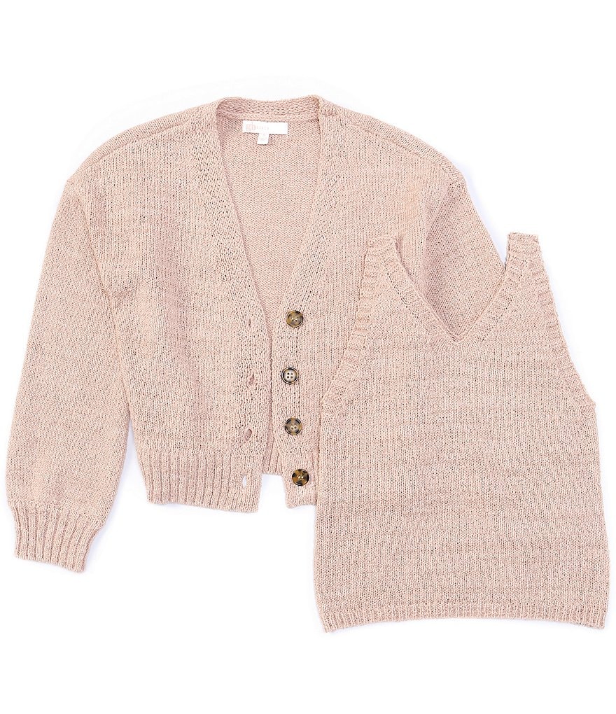 GB Girls Big Girls 7-16 Layered Cardigan Set