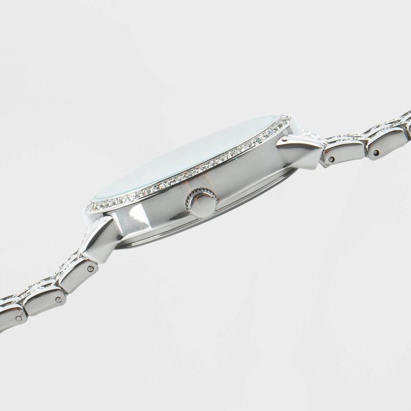 Women's Disney Minnie Mouse Glitz Bracelet Watch - Silver