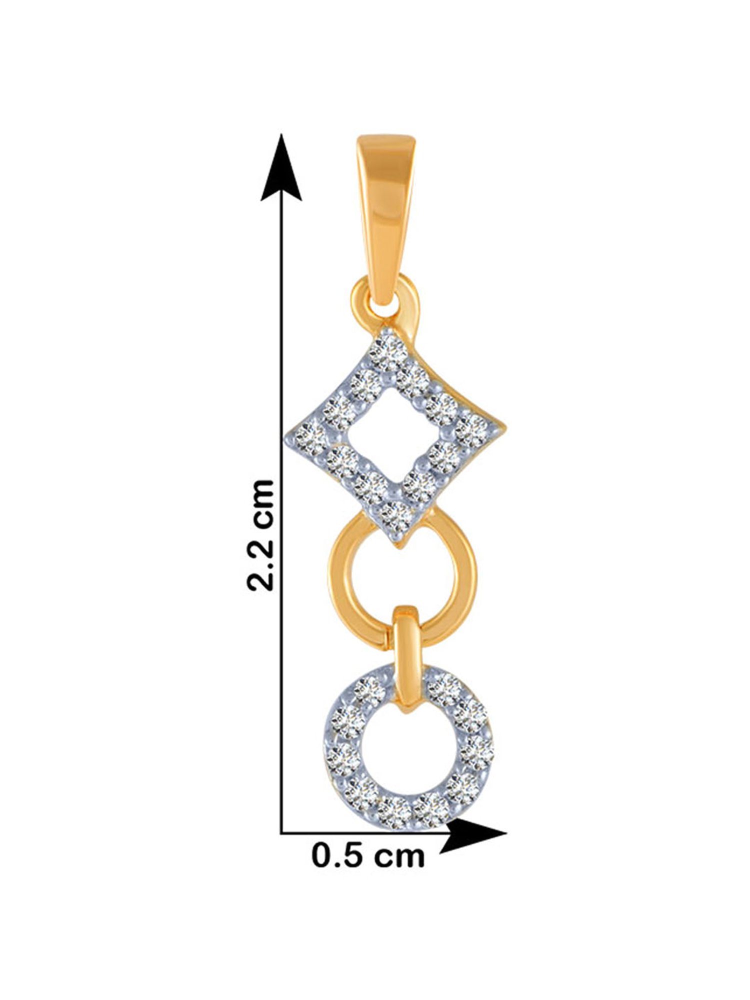 P.C. Chandra Jewellers 18 kt Gold & Diamond Pendant