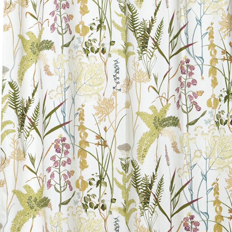 Huntington Botanical Shower Curtain Green/Yellow - India Ink