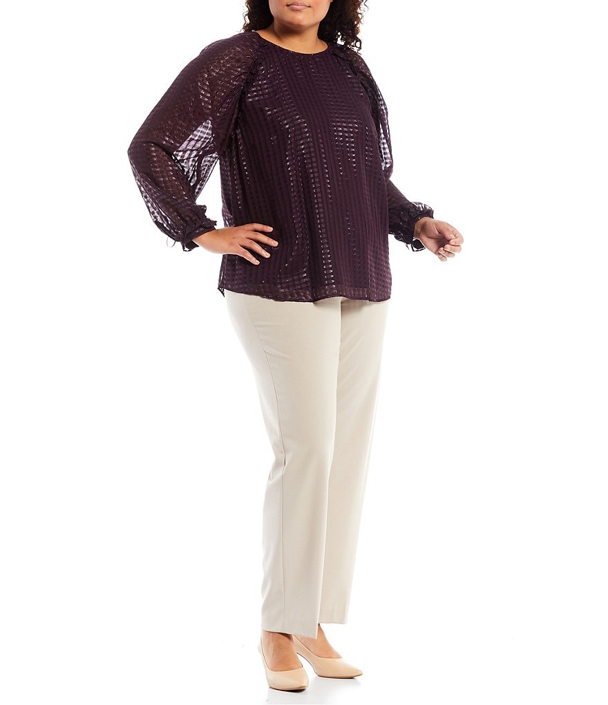 Bryn Walker Plus Size Pira Ponti Sleeveless Jewel Neck Oversized Tank