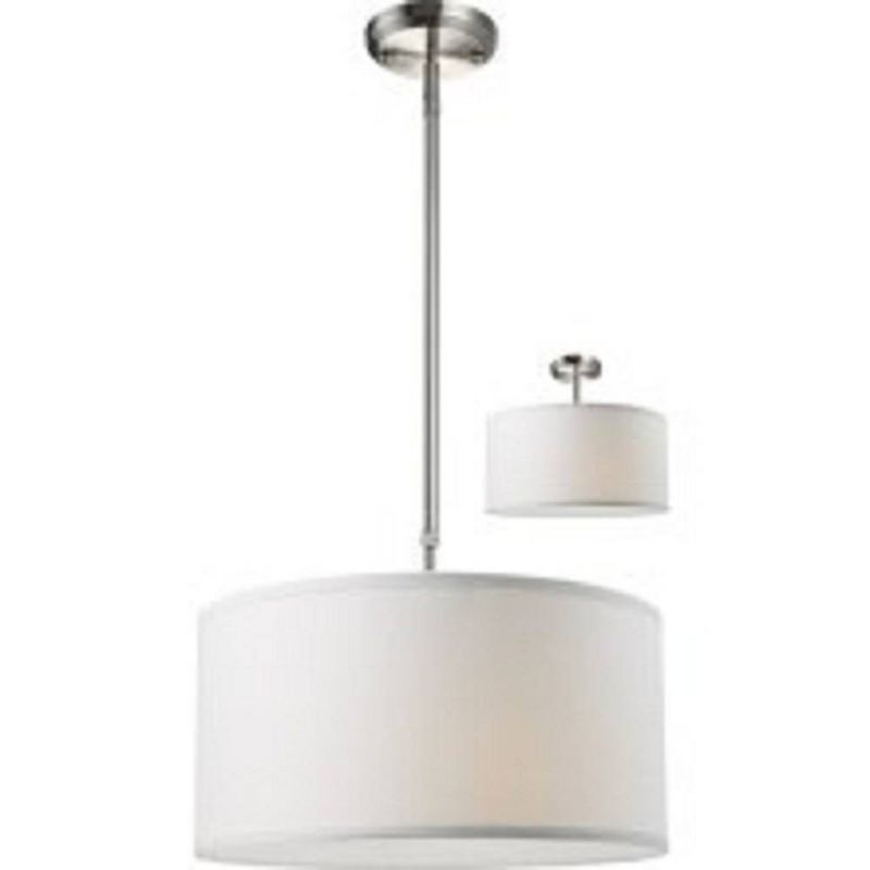 3-Light 8" Ceiling Light Pendant Brushed Nickel - Z-Lite