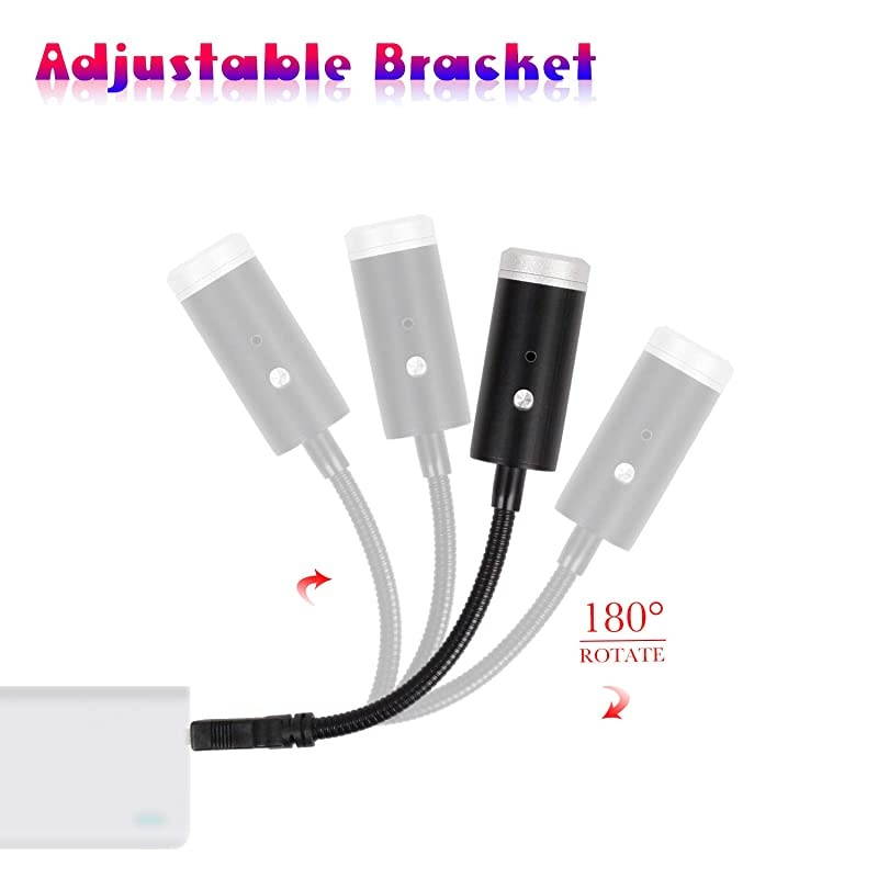 Star Light3 Colors Sound Activated Strobe Light with PortAtmosphere Decorations for Car InteriorCeiling Bedroom Party and More 2 PCS