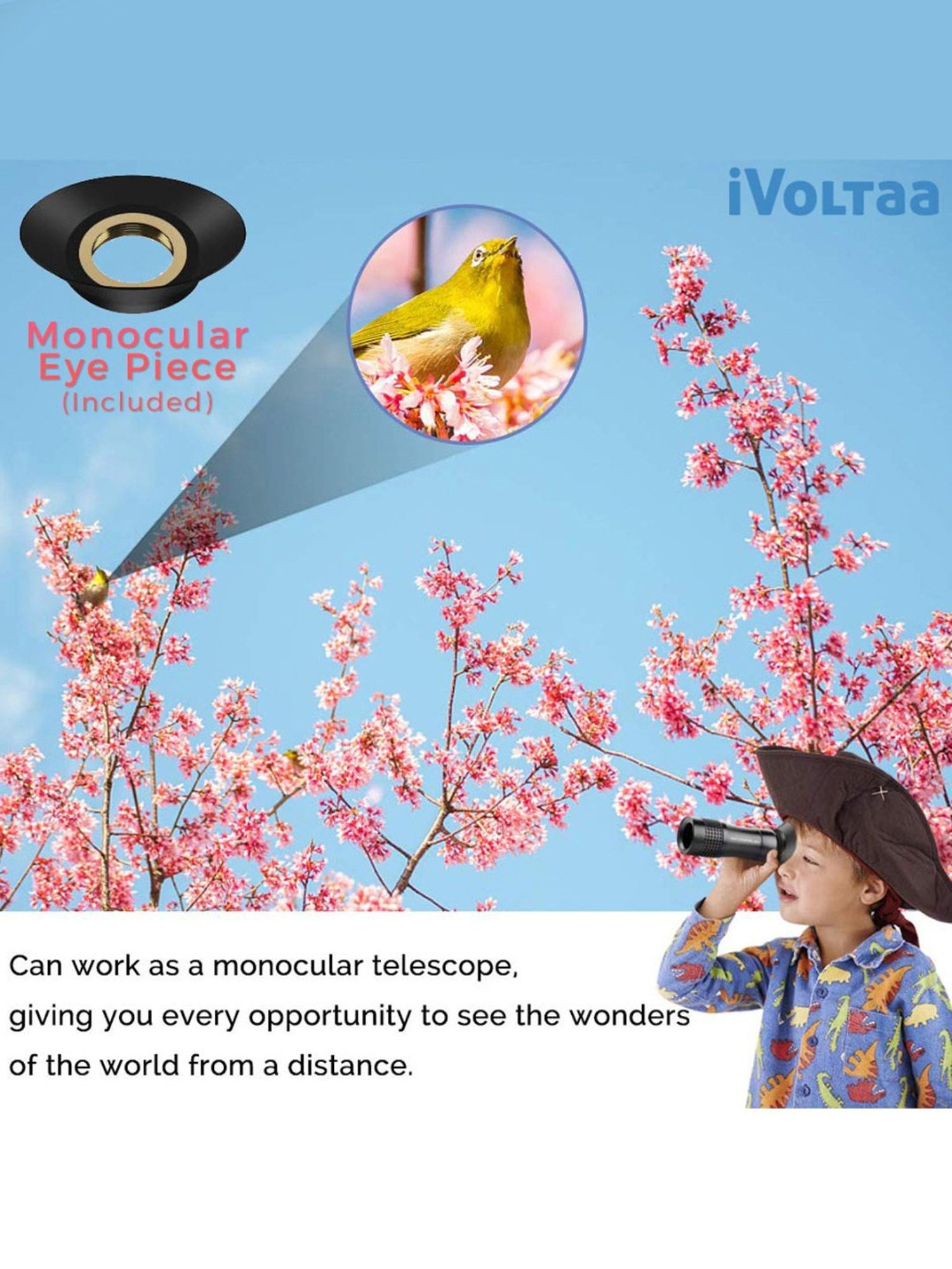 iVoltaa 14x Zoom Pro-Grade Mobile Phone Lens (Black)