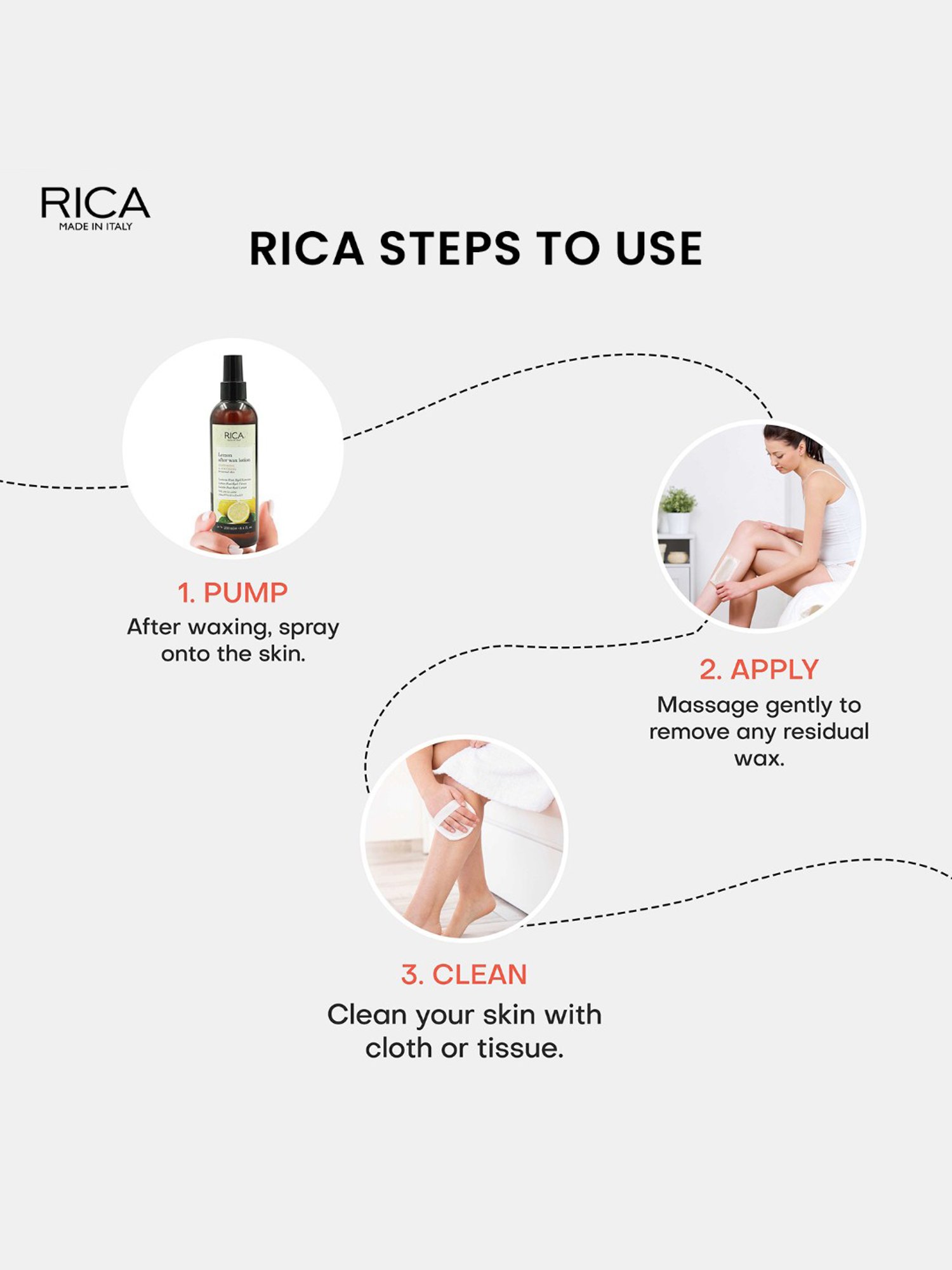 Rica Lemon After Waxing Lotion - 250 ml