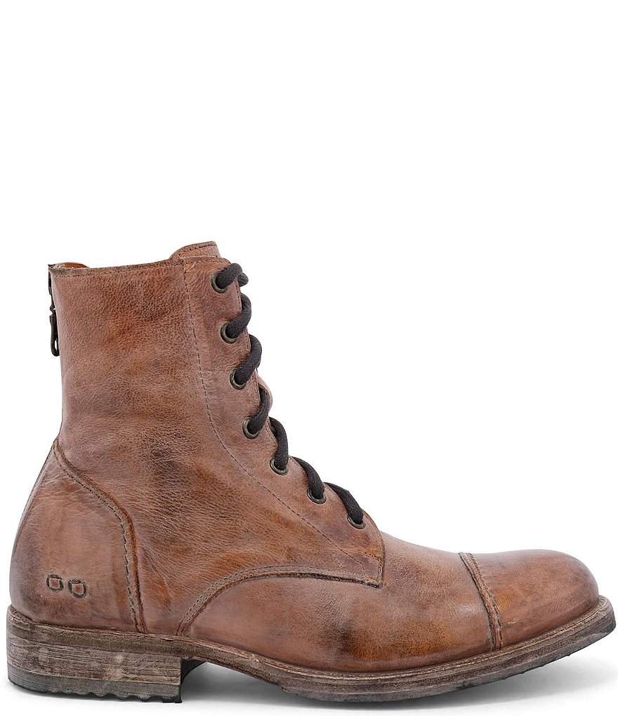 Bed Stu Men's Protege Distressed Leather Cap Toe Combat Boots