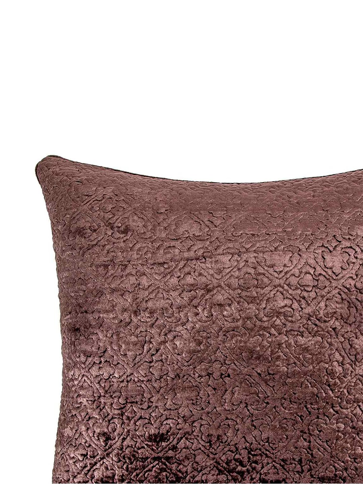 Home4U Brown Velvet Cushion Cover