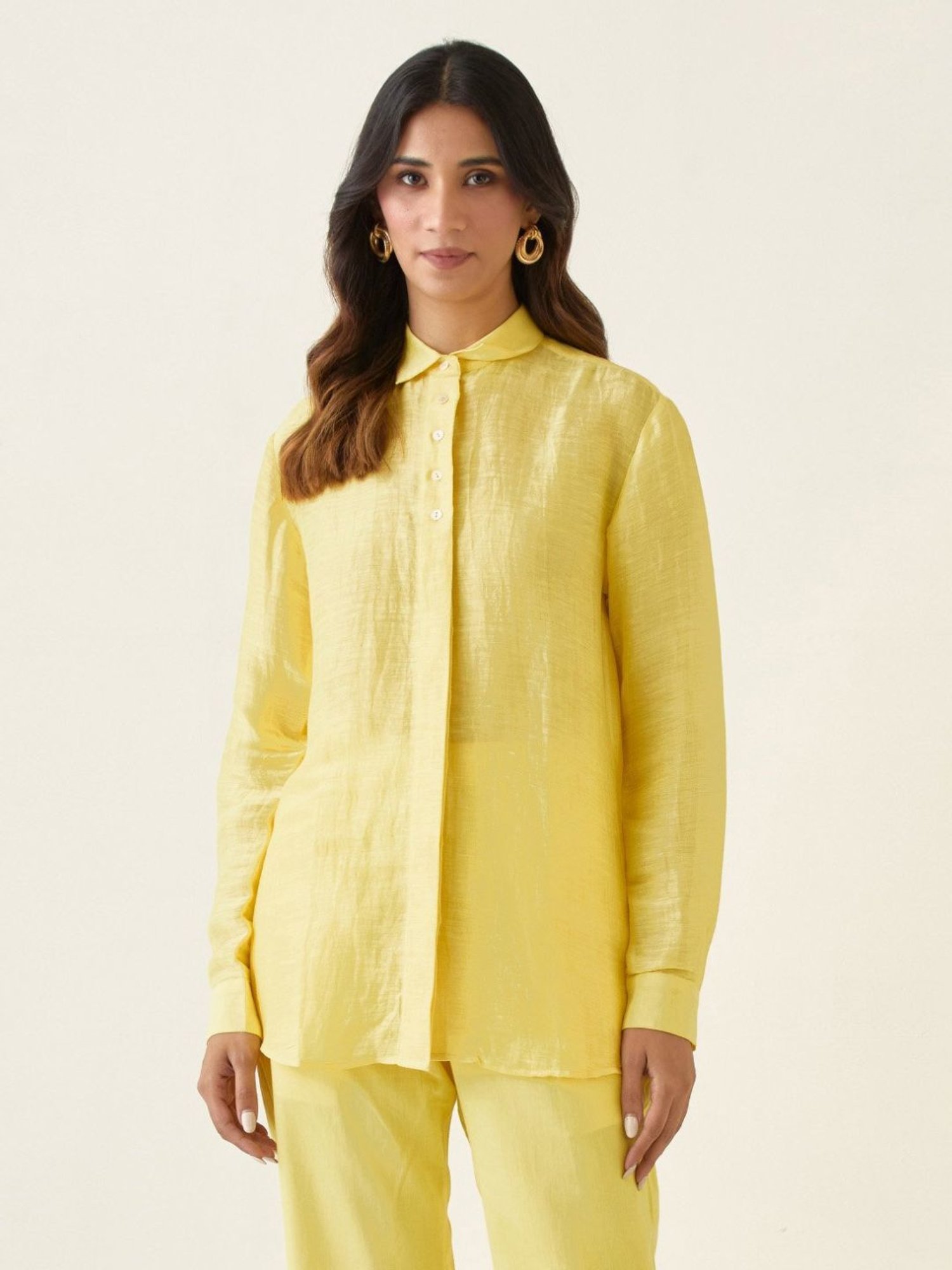 Vinusto Yellow Summer Nostalgia Shirt