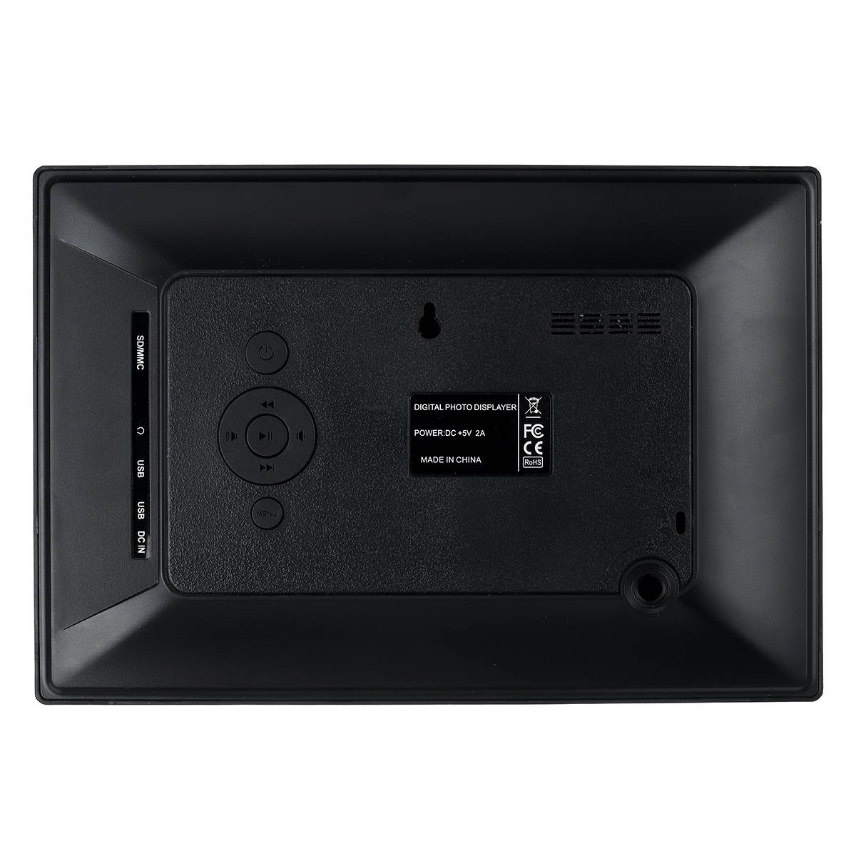 10.1 inch Multifunction LED Digital Photo Frame 1024x600 Resolution Electronic Album Calendar-Black/EU Plug