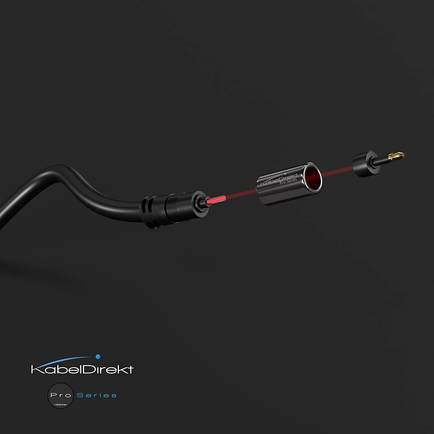 KabelDirekt (15 feet) Mini TOSLINK Optical Digital Audio Cable - Pro Series