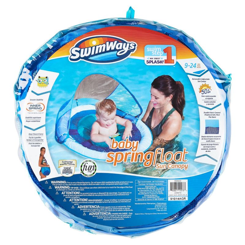 SwimWays Baby Spring Water Float - Blue