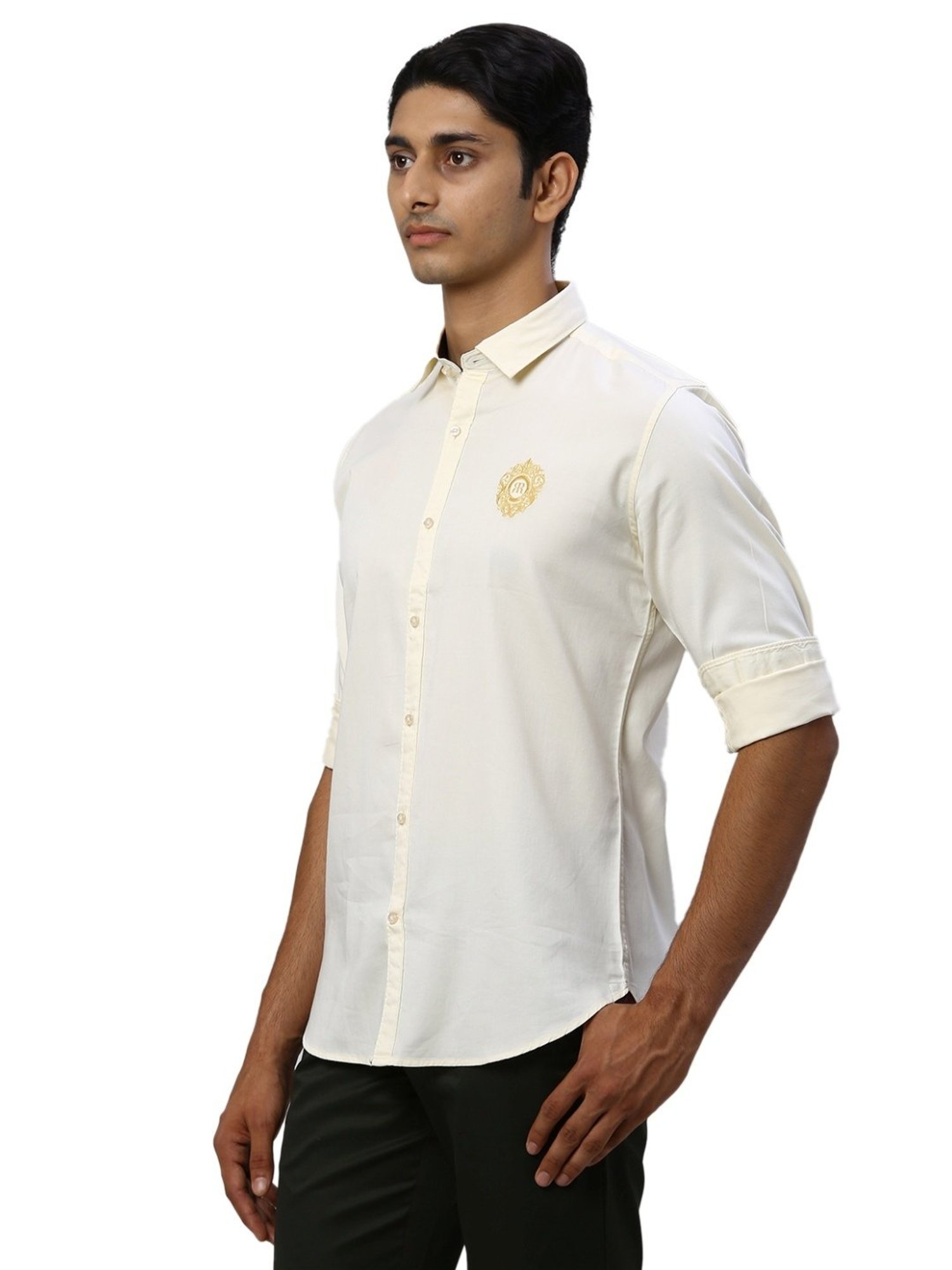 Raymond Beige Slim Fit Shirt