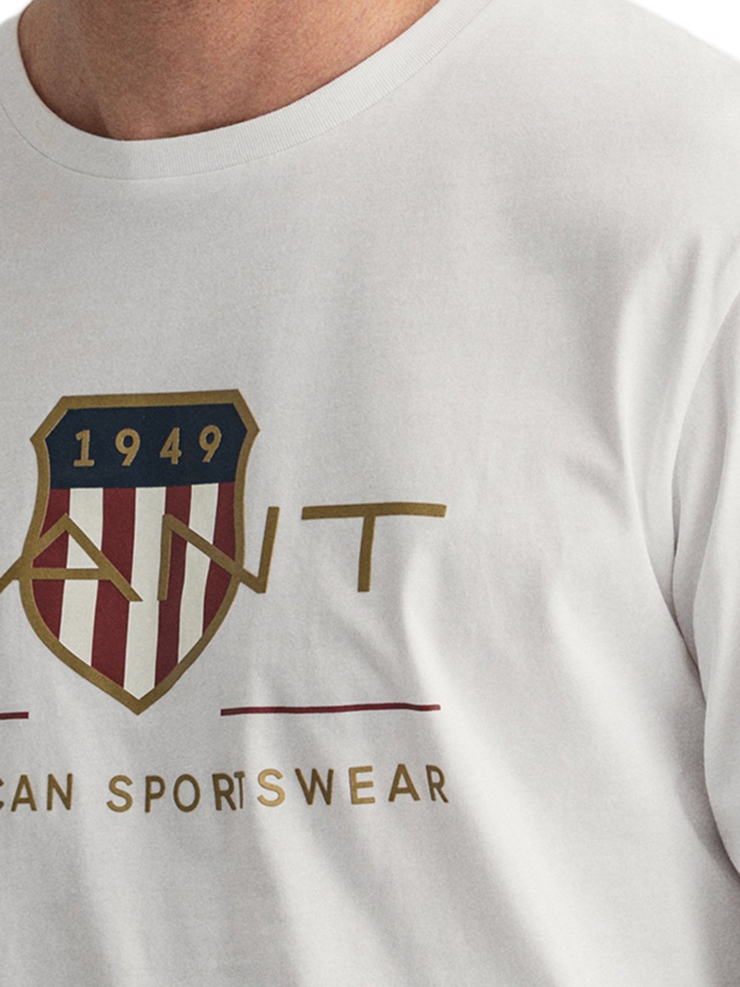 GANT White Crew T-Shirt