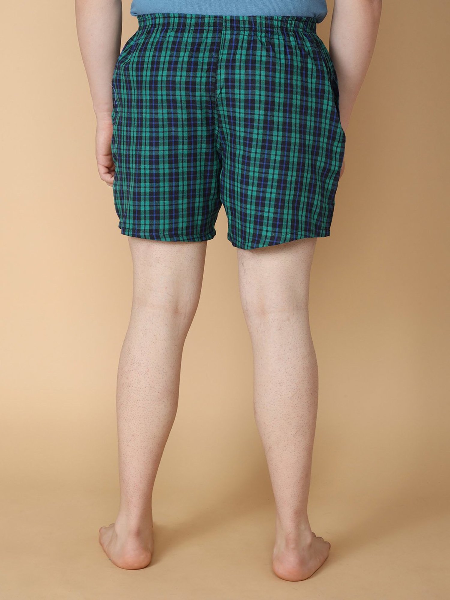 LUX Venus Assorted Check Boxers - Pack of 2