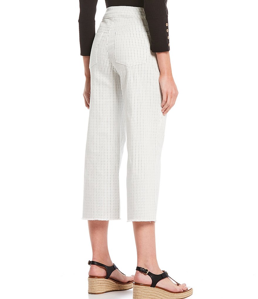 Westbound the PARK AVE fit Stripe Wide Leg Crop Pants