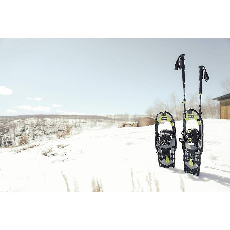 Yukon Charlie's Pro Series Men's 8 x 25-inch Backwoods Snowshoe, Black/Yellow