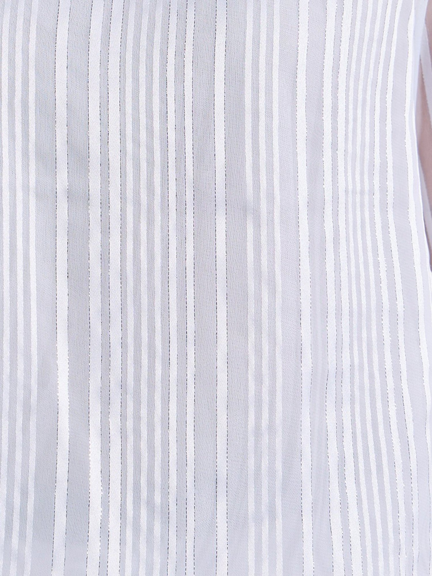 Styli White Striped Top