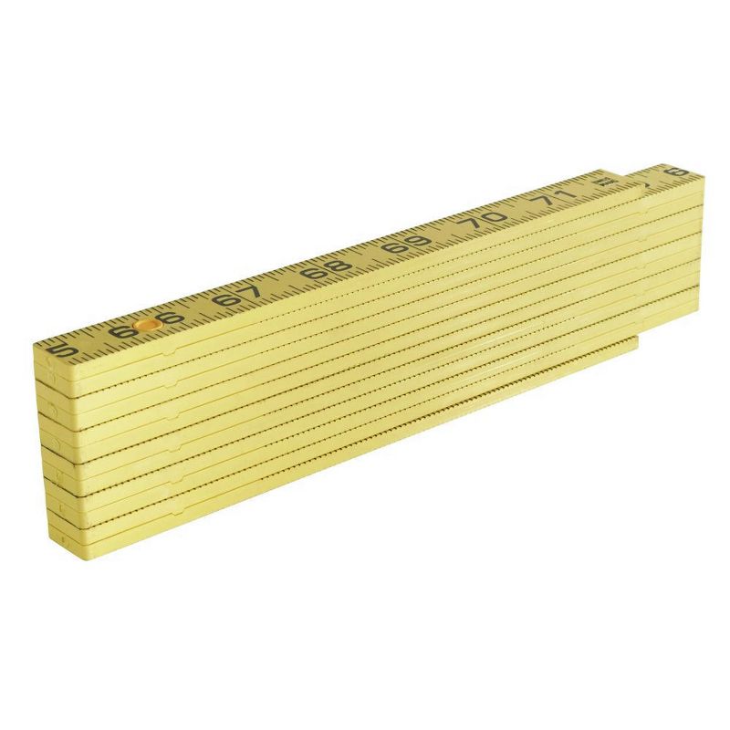 Klein Tools 910-6 Fiberglass 6 ft. Inside Reading Folding Ruler