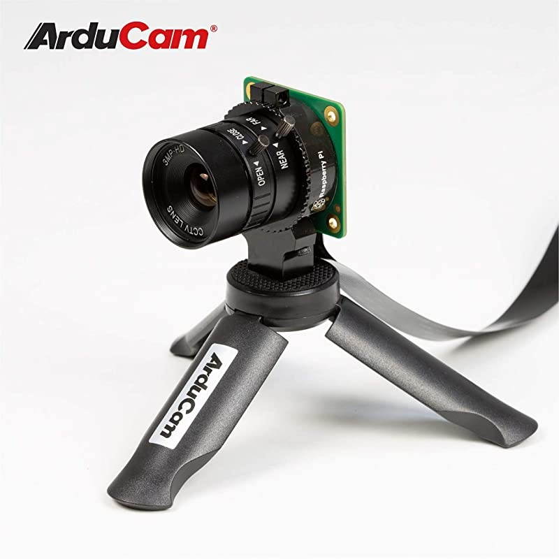 CSMount Lens for Raspberry Pi HQ Camera 12mm Focal Length with Manual Focus and Adjustable Aperture