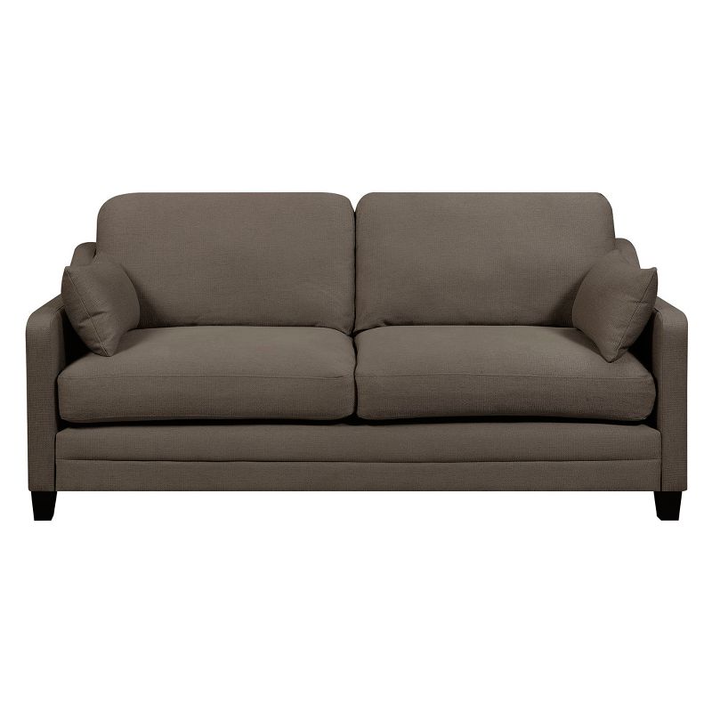 Carmina Sofa Chenille Fabric Croton Dark Ash - Serta