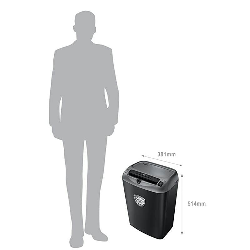 Powershred 70S 14-Sheet Strip-Cut Paper and Credit Card Shredder with SafetyLock (4671001),Black/gray