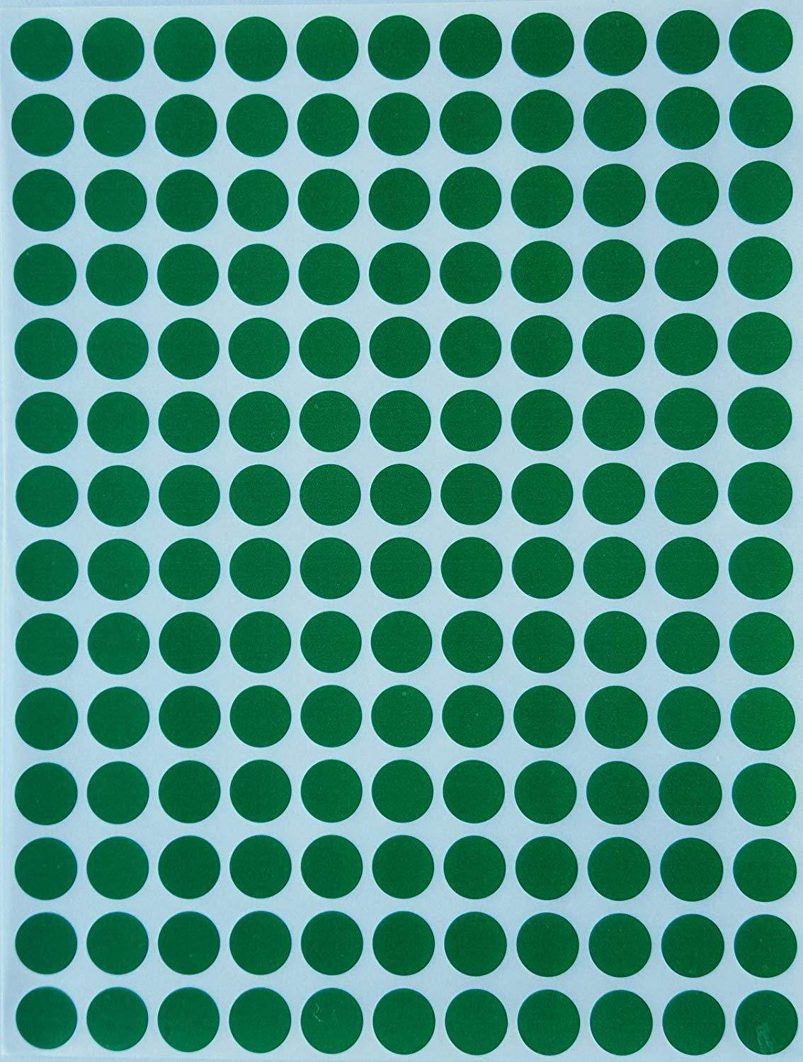 Color Coding Labels 3/8" Round 10 mm - Dot Stickers -- 0.375 inch rounds GREEN sticker -- 2100 pack