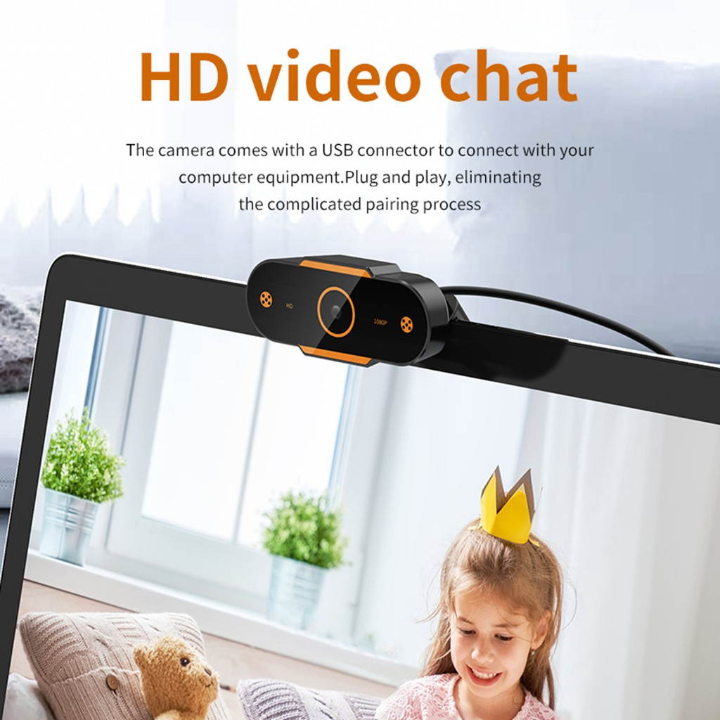Full HD USB Webcam 2K Auto Focus web camera super wide-angle range with Microphone for PC