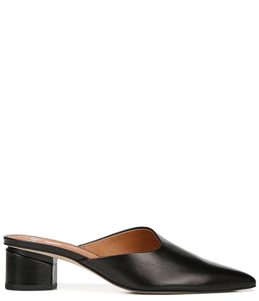 Schutz Sionne Clear Vinyl Pointed Toe Mules