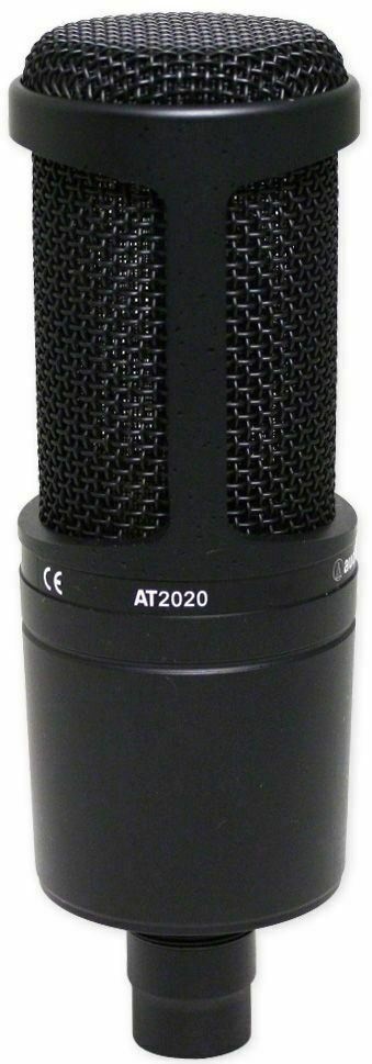 Audio Technica AT2020 Studio Recording Microphone Condenser Mic+Isolon Shield