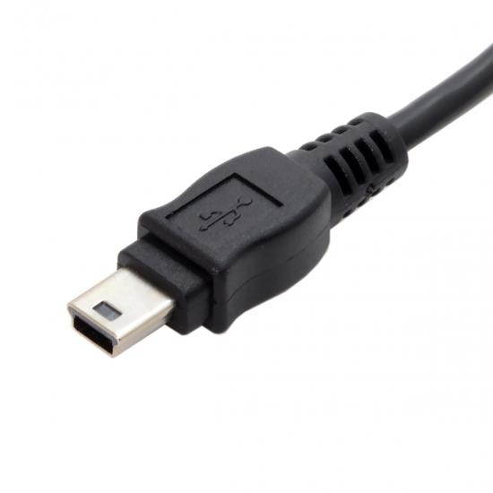 Cablecc 5m Mini USB 5Pin to USB 2.0 Male Data Cable for Hard Disk & Camera & Phone