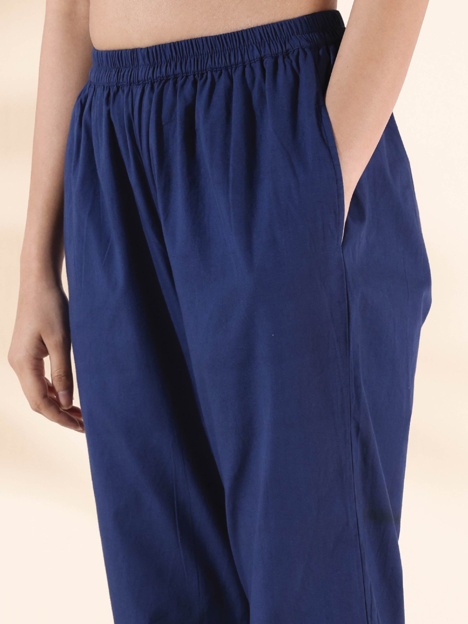 true Browns Blue Printed Kurta Pant Set