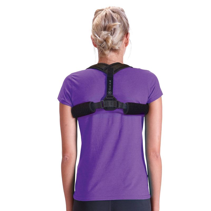 Gaiam Restore Posture Corrector Back Stretcher - Black