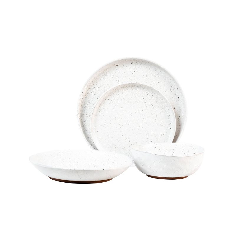 16pc Stoneware Kaya Dinnerware Set White - Sango